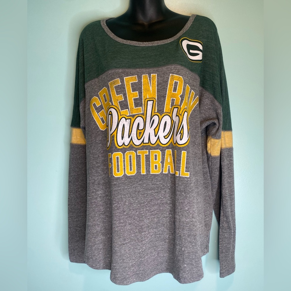 Green Bay Packers Football NFL Team Apparel T-shirt Tee Women’s X-Large Casual